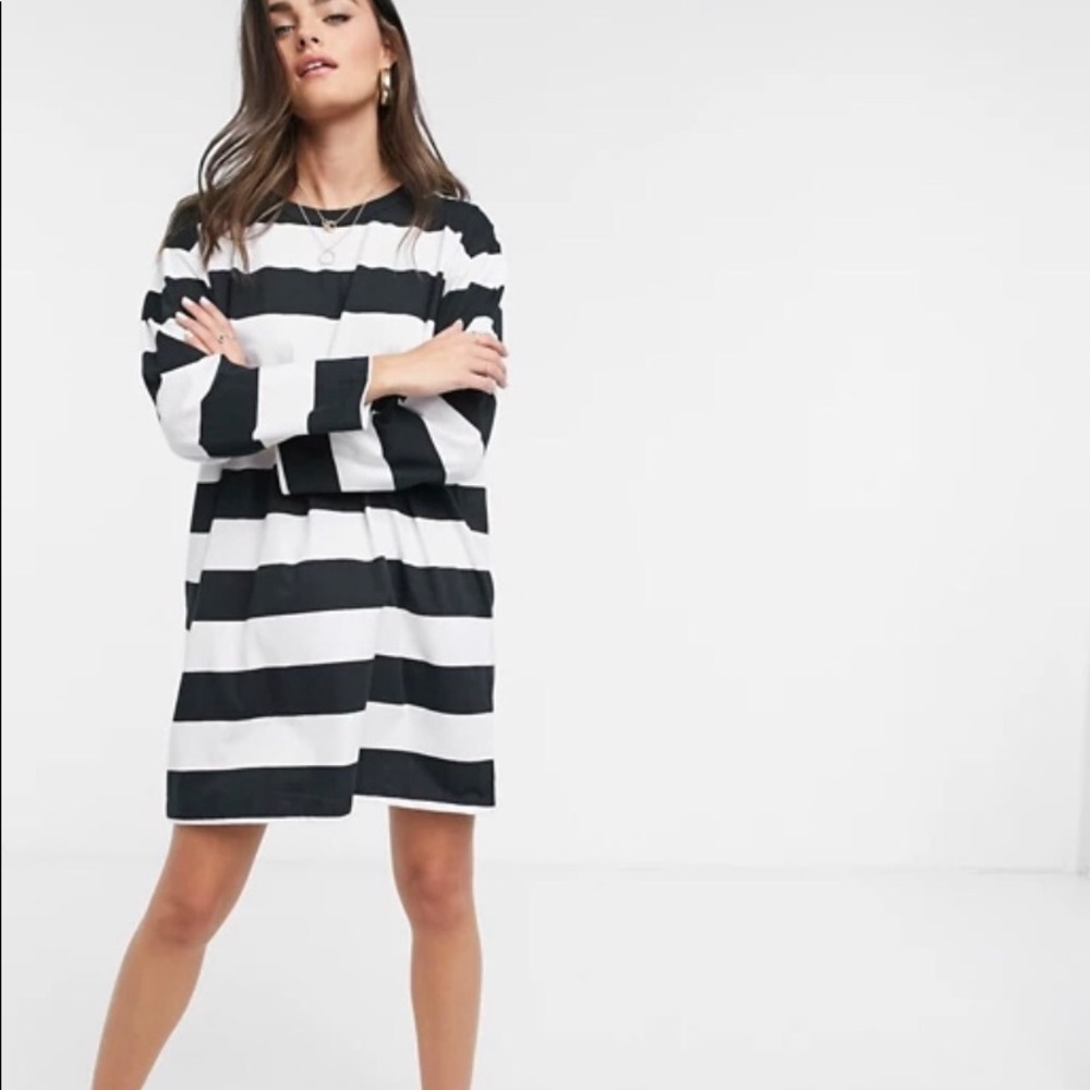 ASOS DESIGN oversized t-shirt dress long sleeve